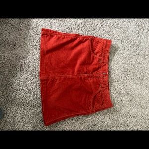 Orange athleta denim skirt, size 8